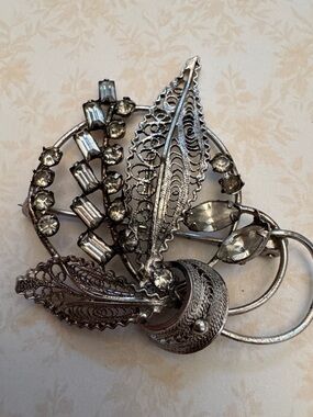 Vintage Sterling Silver Carl Art Brooch